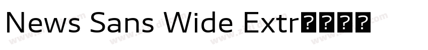 News Sans Wide Extr字体转换